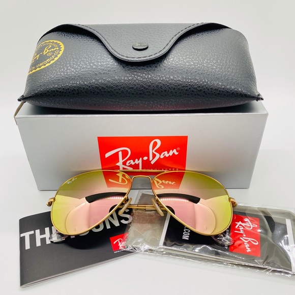 Ray-Ban Accessories - Ray Ban Aviator Pink Flash RB3025 sunglasses